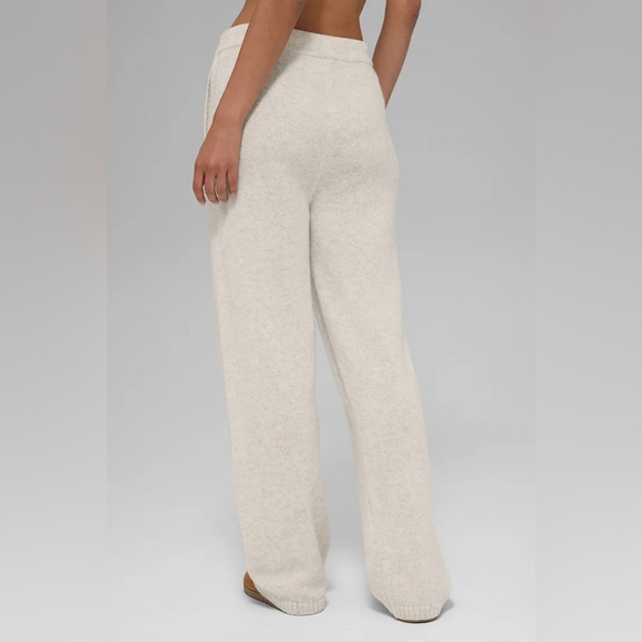 Alo Yoga Bone Heather Wool Cashmere New Class Sweatpant - Picture 6 of 6